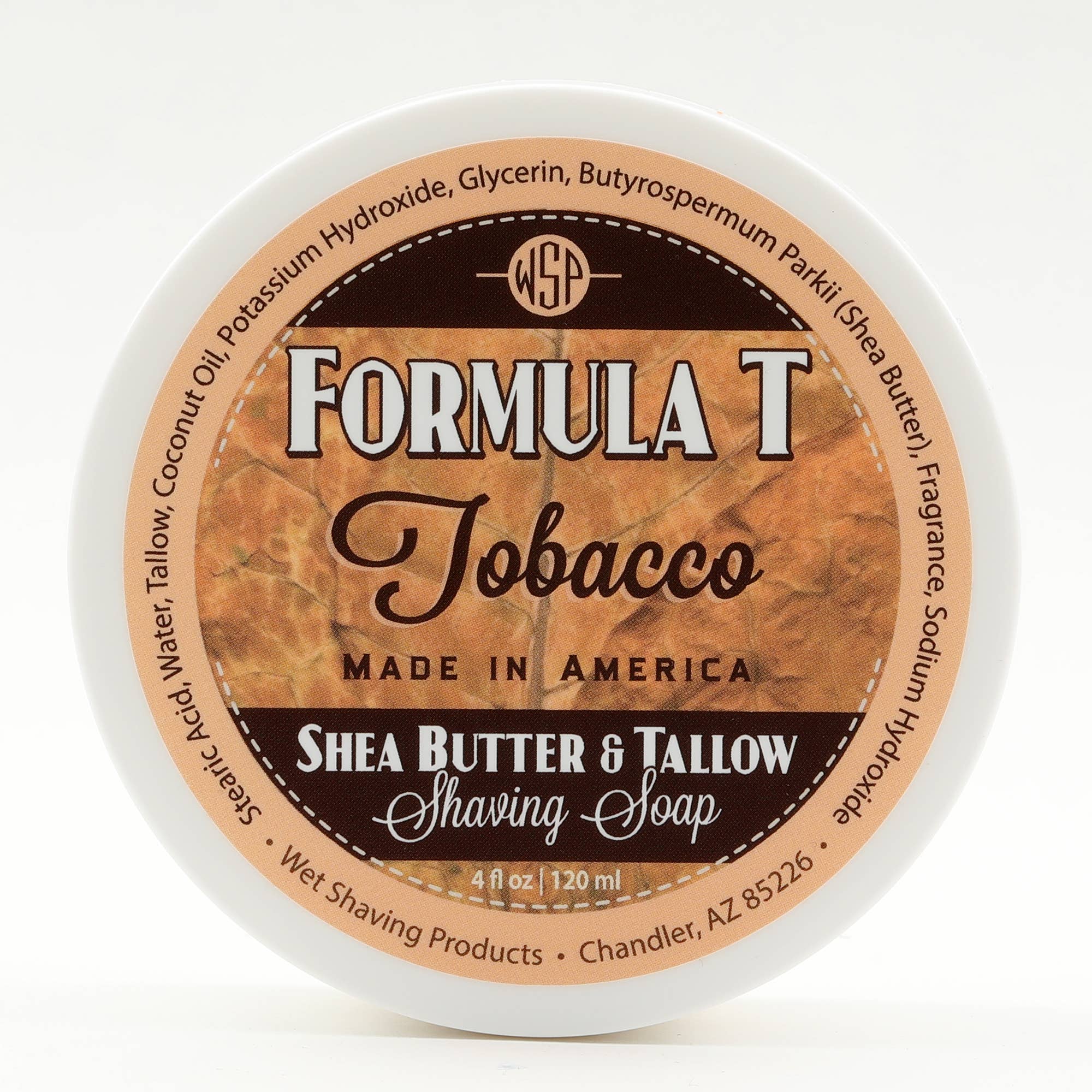 Wet Shaving Products - Wholesale Shave Soap - Men's - Formula T Shave Soap - Tobacco  - 4 Fl oz1