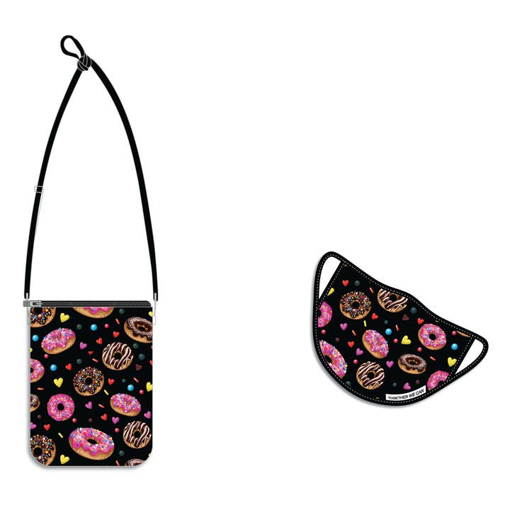 Donut Shop Ensemble de sac et masque triple couche pour la vente par Norms