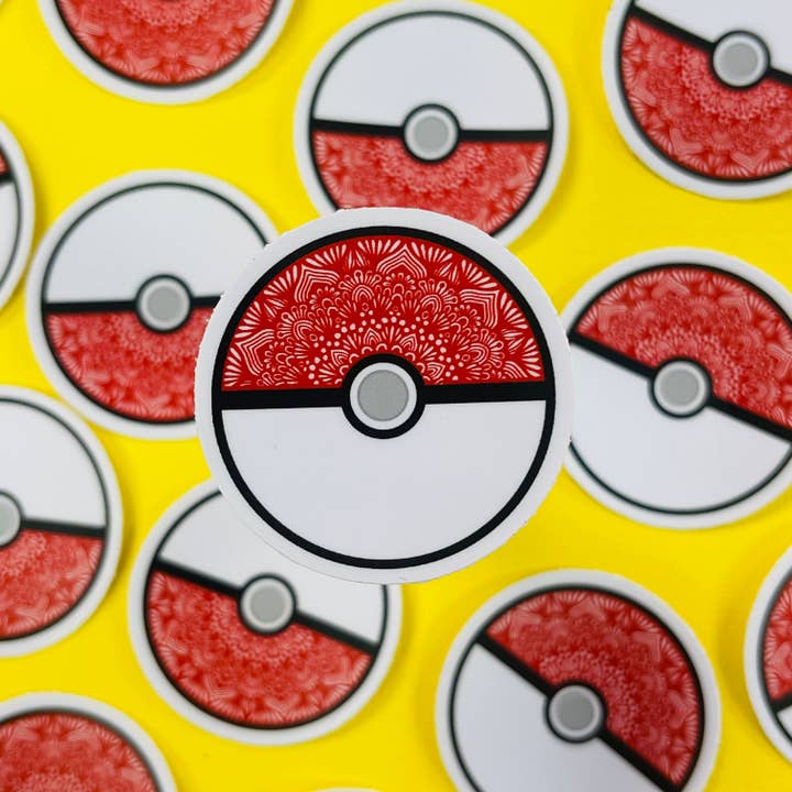 Zenspire Designs - Wholesale Sticker - Mini Pokemon Ball Sticker (WATERPROOF)