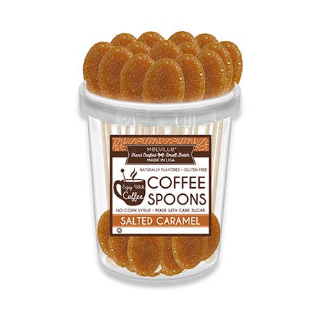 Melville Candy Company - Wholesale Hot Cocoa Spoon - Salted Caramel Coffee Spoons
