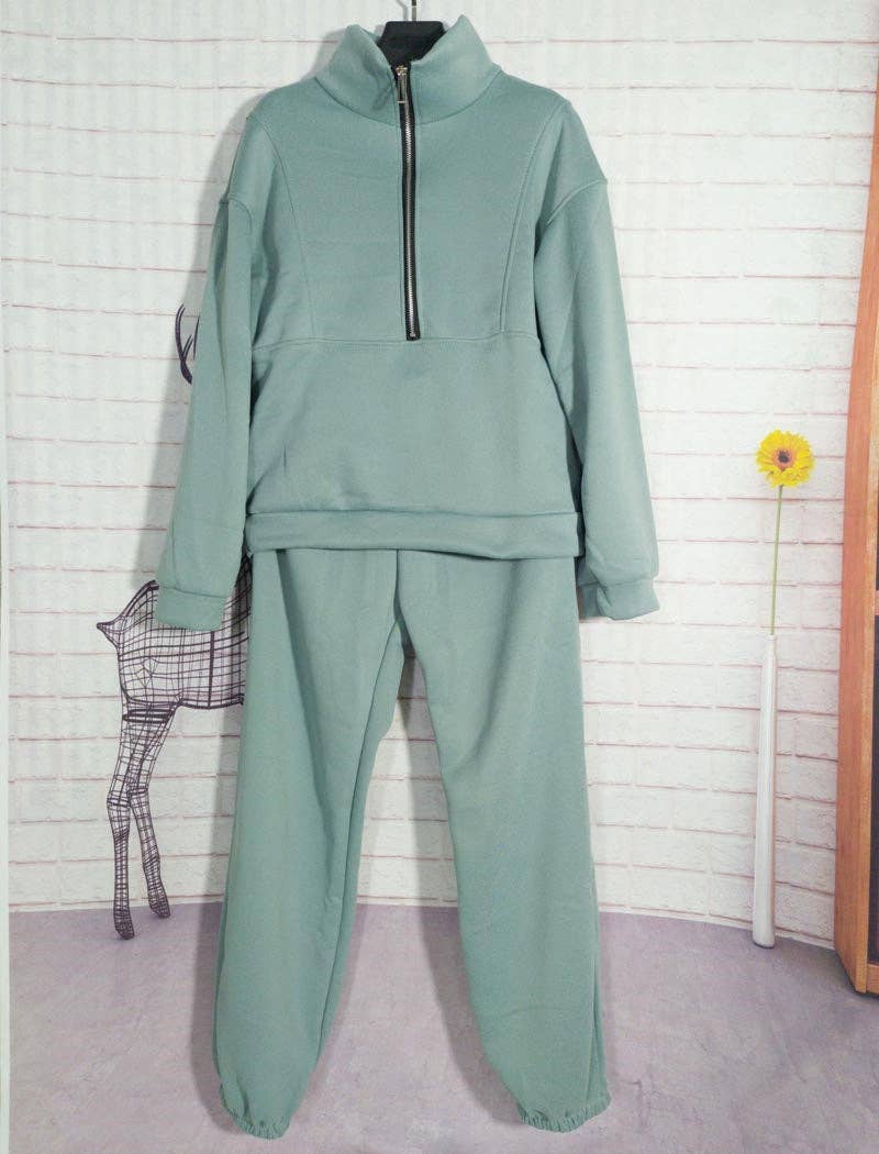 safistyle – Großhandel Loungewear-Set – Damen – Gekürztes Reißverschluss-Jackenset und Jogger2