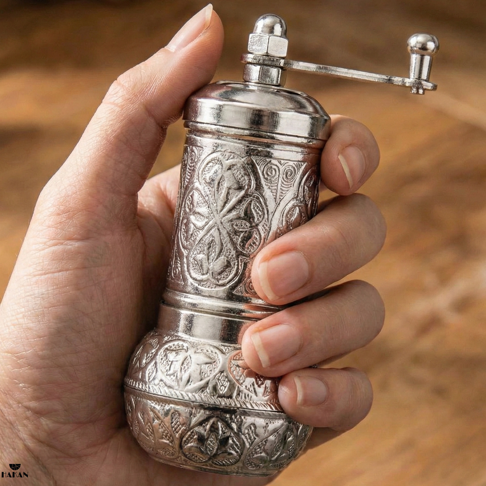 Hakan - Wholesale Pepper Mill - Copper Black Pepper Grinder, Refillable Spice Mill, 4.3 in22