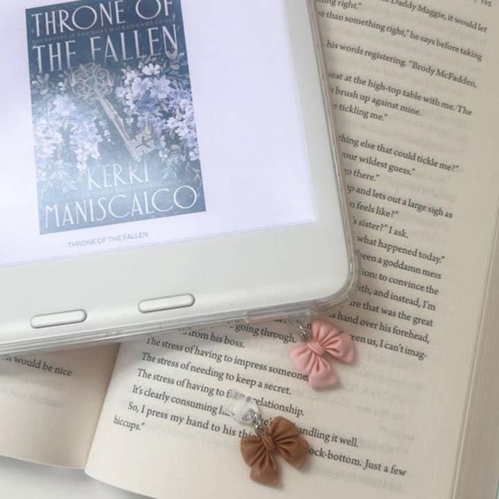 NVDSIGNZ - Wholesale Charm/dangle bracelet - Coquette Bow Kindle Dust Plug Charm & Bookish Gift5