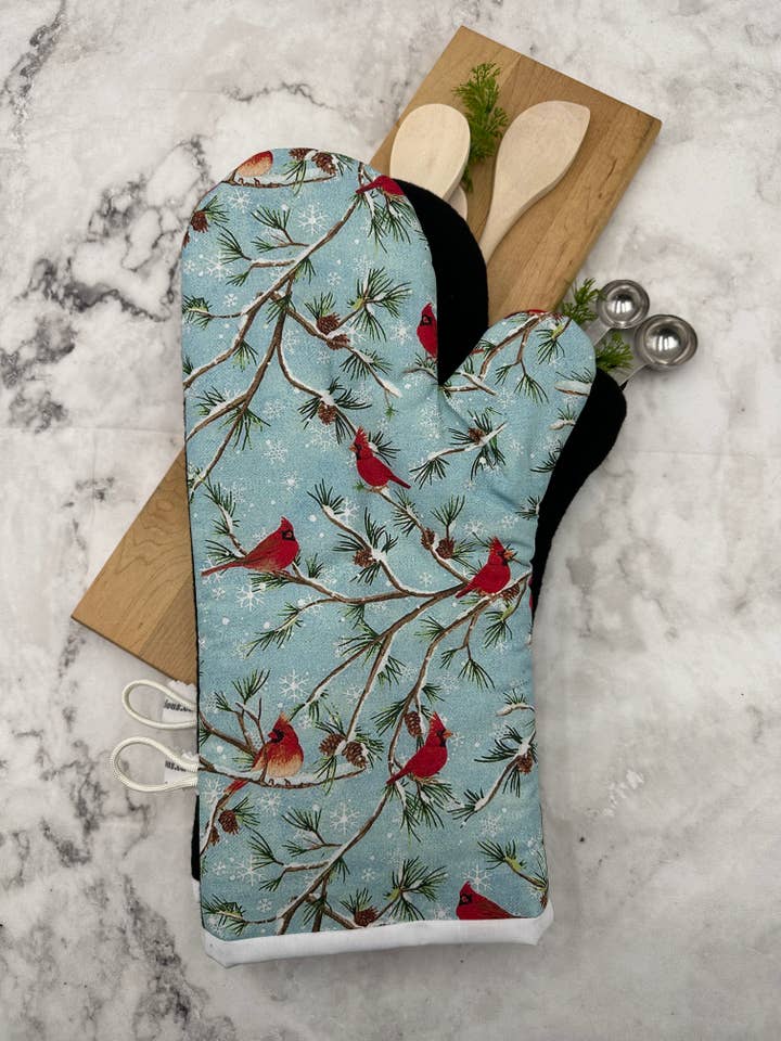 Luvas de Forno Cardinals. Um PAR de luvas de forno. por atacado de MS Creations