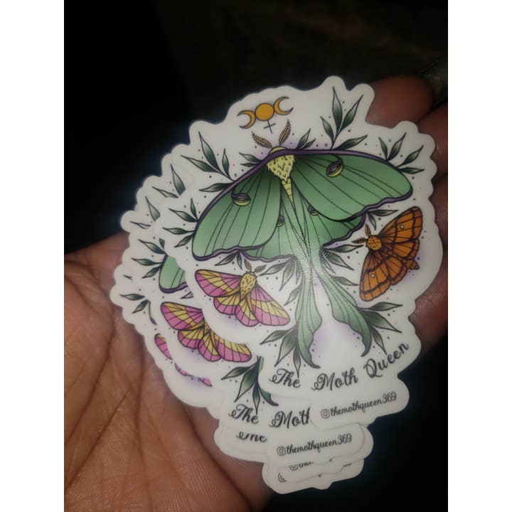 Adhesivo con el logotipo de TMQ para venta al por mayor de The Moth Queen