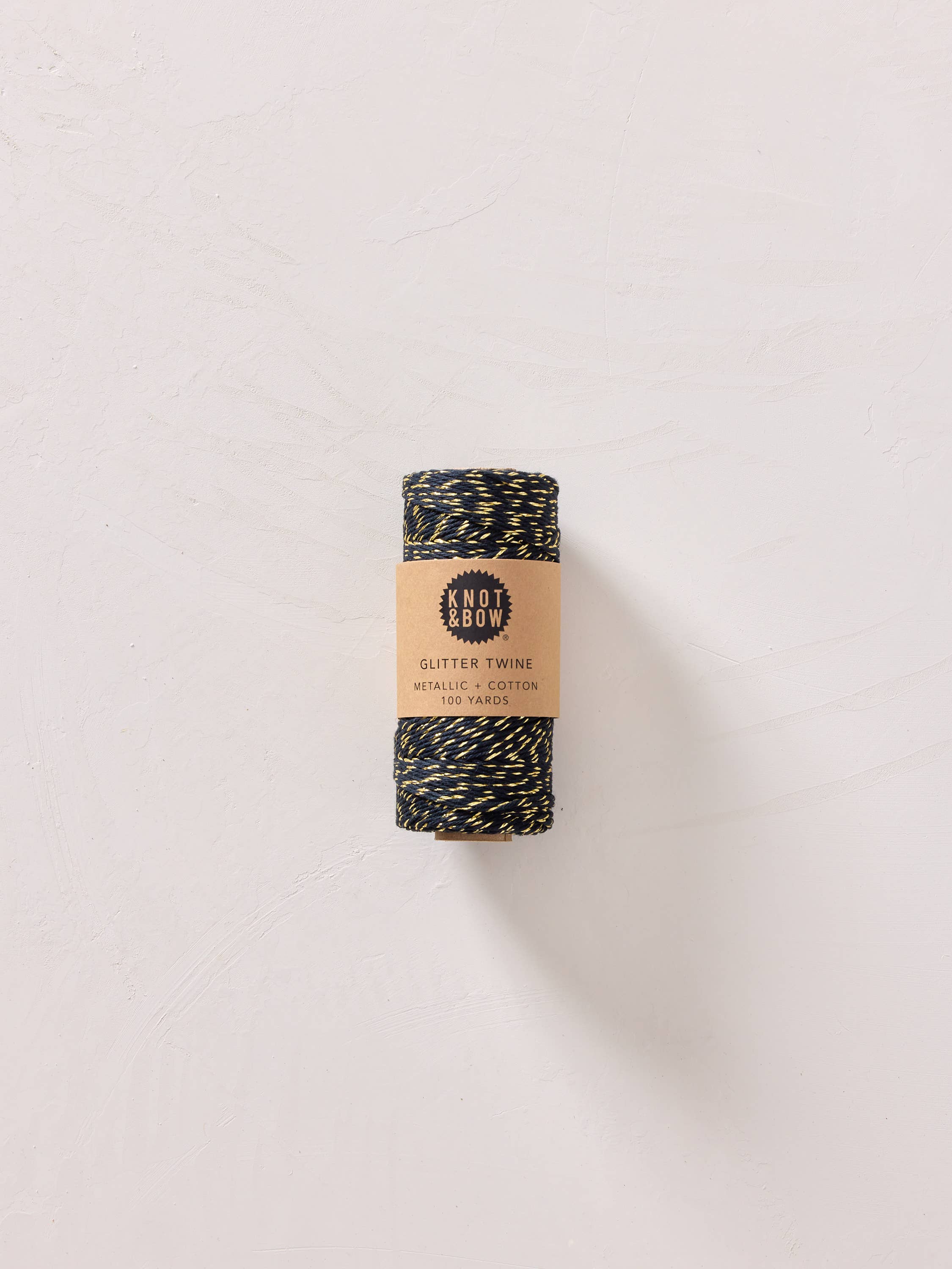 Knot & Bow - Wholesale Twine - Gold Black Glitter Twine0