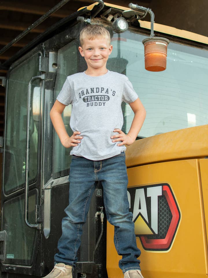 American Farm Company - Wholesale Screen-printed t-shirt – Kids - Western Graphic 'Grandpas Tractor Buddy' Toddler/Youth Tees