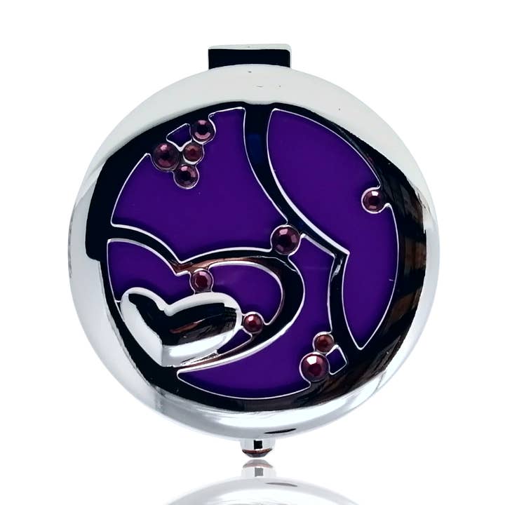 JP21
1X/2X vergrootglas met paarse diamanten, compacte spiegel voor wholesale door Rucci Professional
