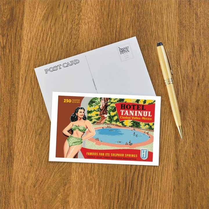 Found Image Press – Großhandel Postkarten – Postkarte FG-209 Mexikanisches Spa, Hotel Taninul, Ciudad Valles1