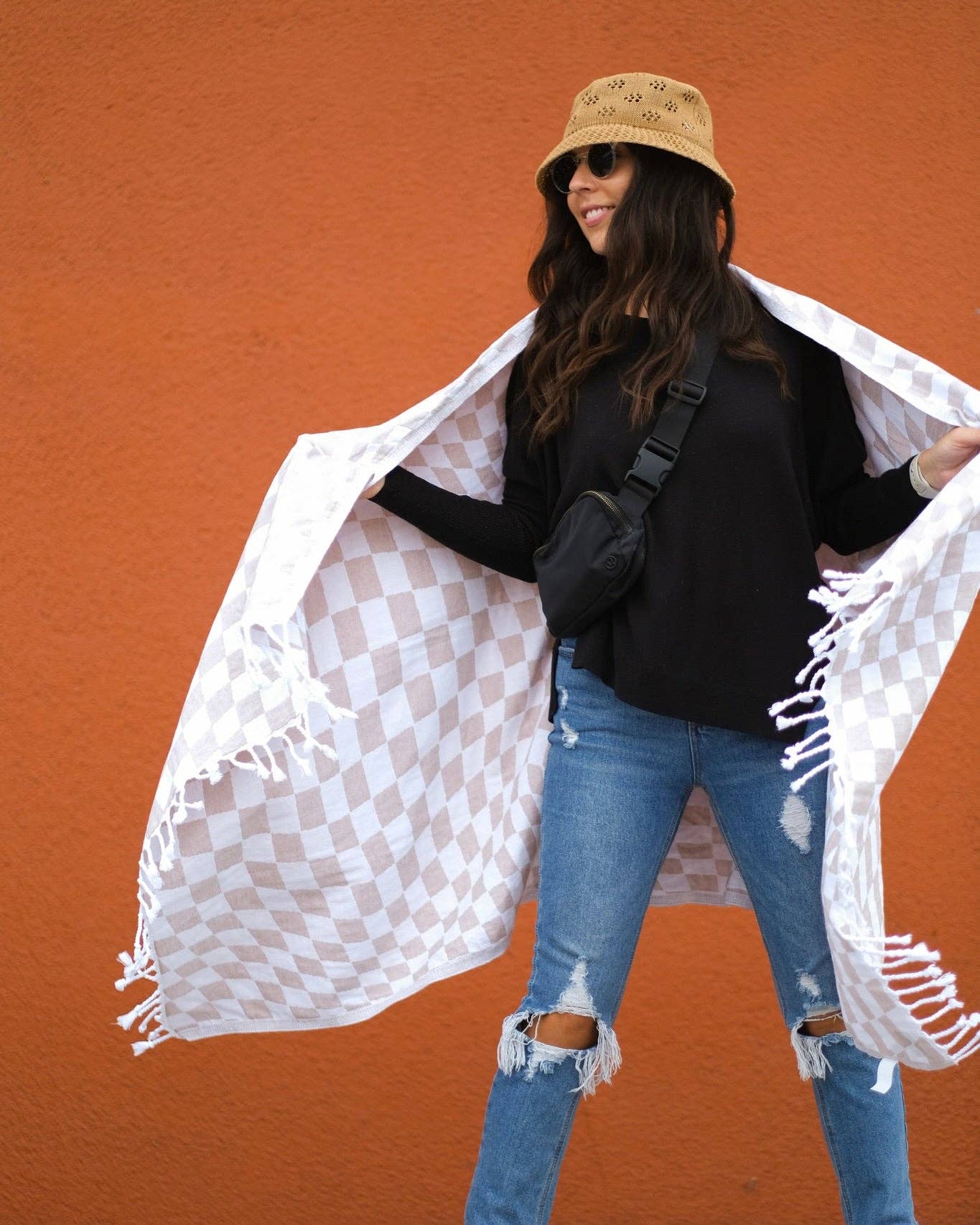 Teema Towels - Wholesale Bath Towel - The Tan Checkmate5