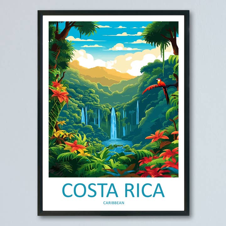 TravelzonaArt – wholesale Poster – Costa Rica Pacific Ocean Travel Poster