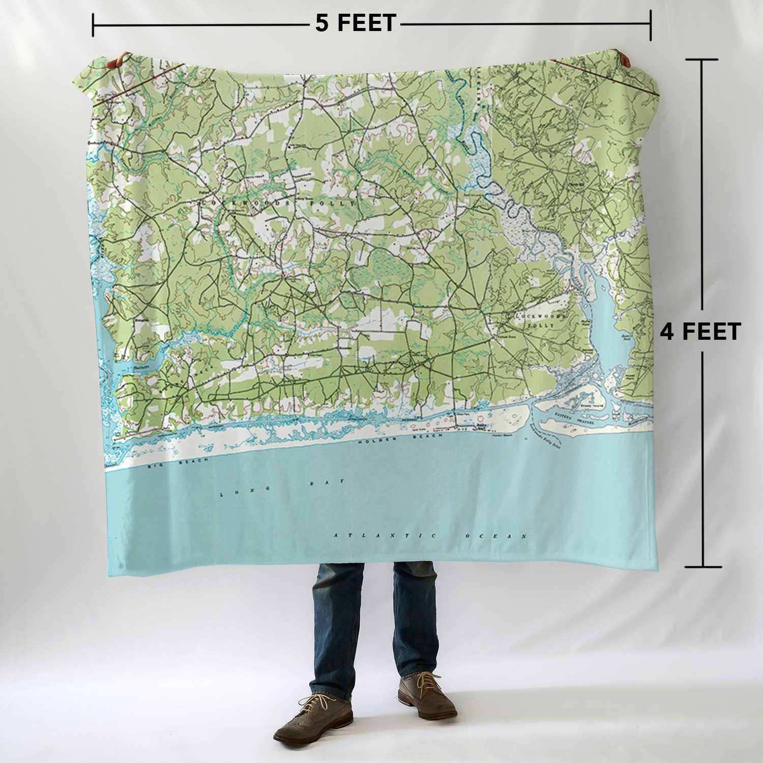 Maritime Tribes LLC - Wholesale Throw Blanket - Local Map Throw Blanket- Custom Destination Gift, Super Soft2