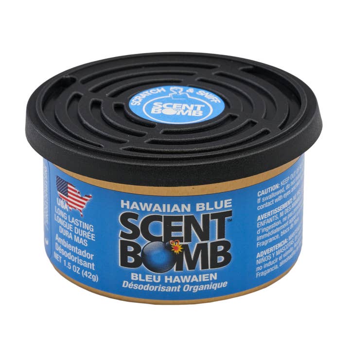Scent Bomb - Wholesale Air Freshener - Scent Bomb Hawaiian Blue Organic Can