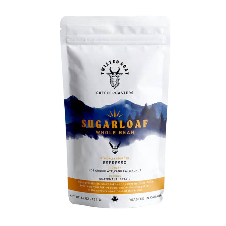 Sugarloaf | Whole Bean Coffee | Espresso | 1lb for wholesale by Twisted Goat Coffee Roasters