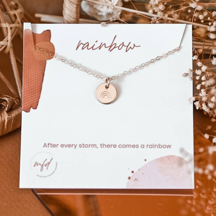 Rainbow Necklace for wholesale by Mountain Feather Designs