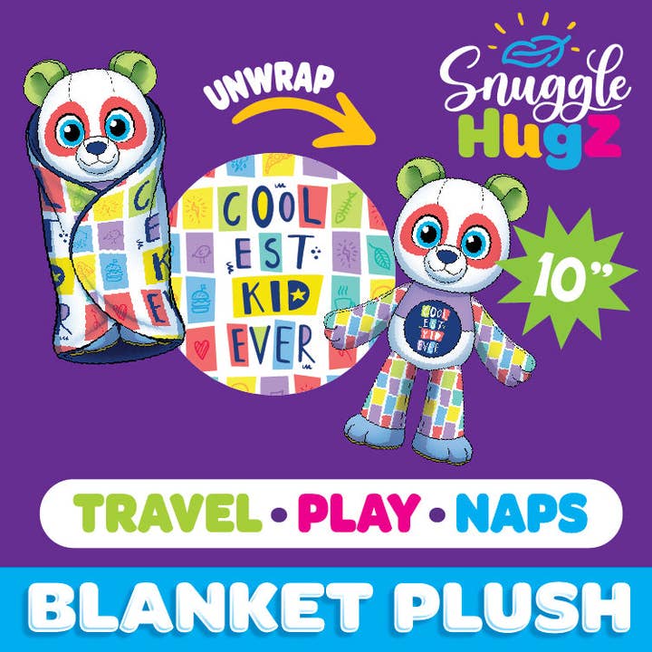 Novelty Brands - Wholesale Stuffed/Plush Toy - Kids & Baby - Kids Blanket & Plush Animal Assortment- 8/Display