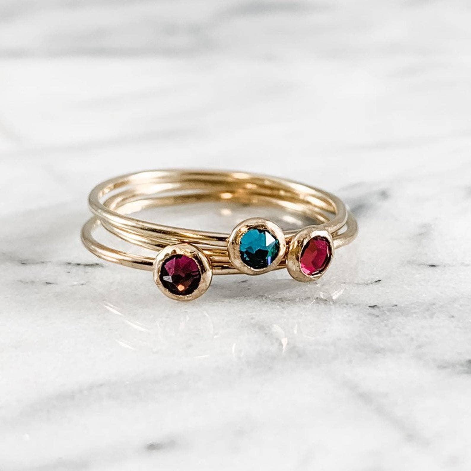 Simply Chic Jewelry - Wholesale Single Stone/Solitaire Ring - Crystal Birthstone Ring1