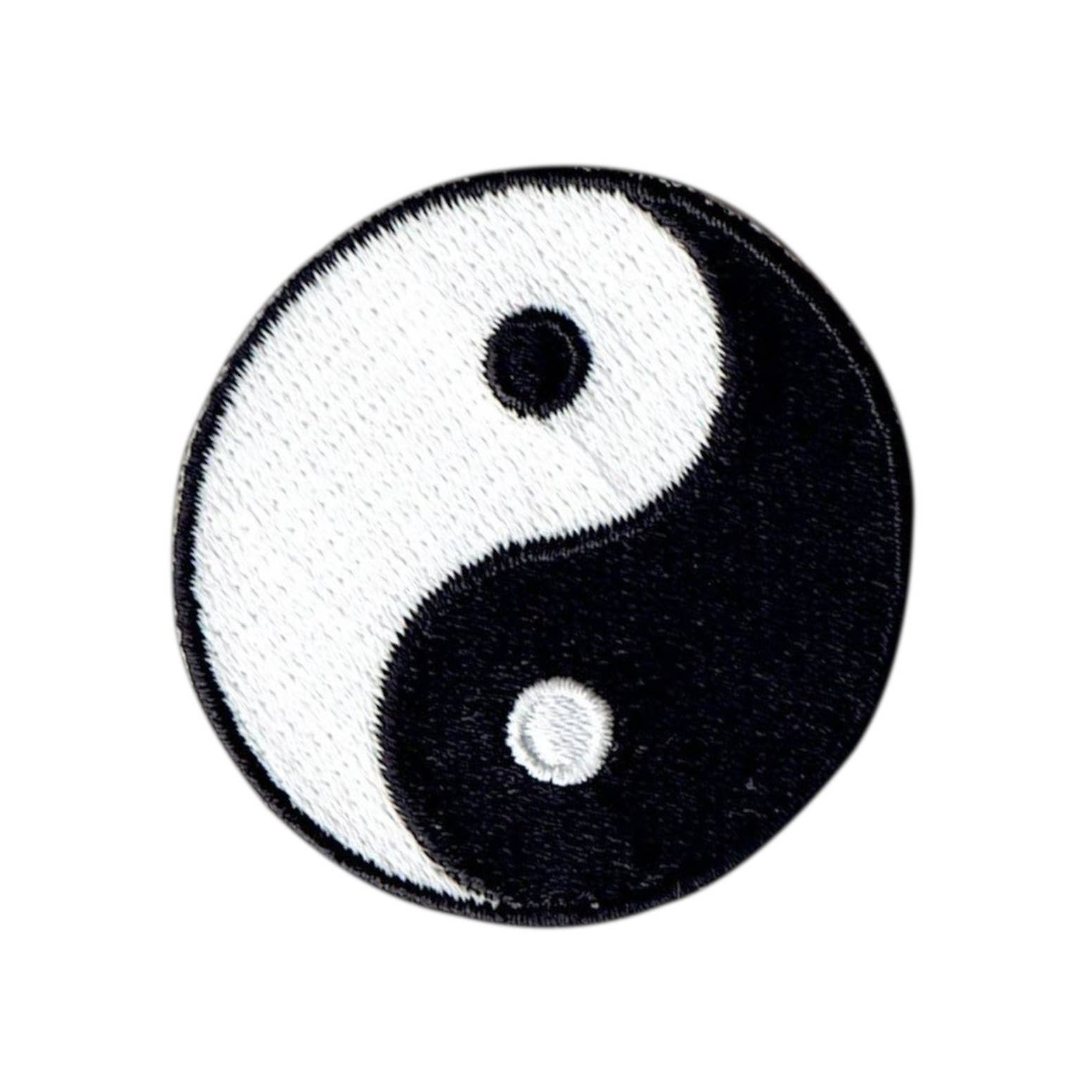 Wholesale Yin Yang Symbol - Embroidered Iron on Patch - Two