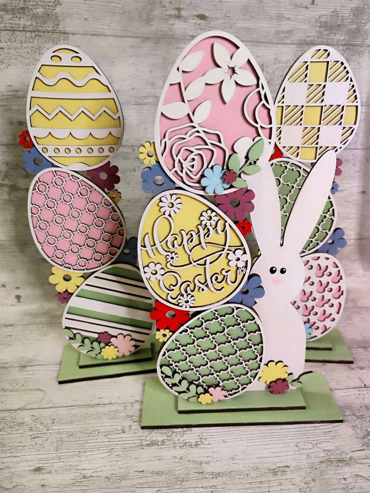 Empilhando ovo da Páscoa com Coelhinho por atacado de Laser by D.A.M.