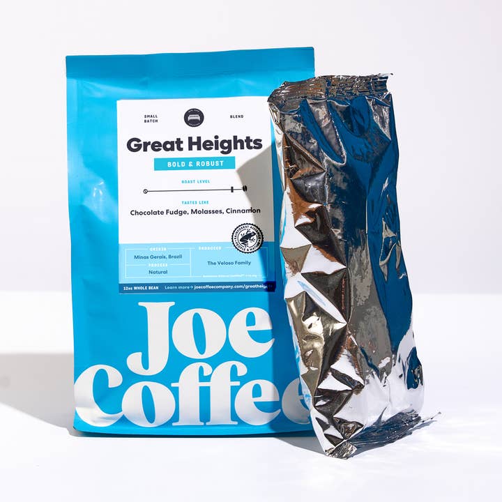 Great Heights (Medium) - Fractional Packs - 4oz/Case of 40 for wholesale by Joe Coffee Company
