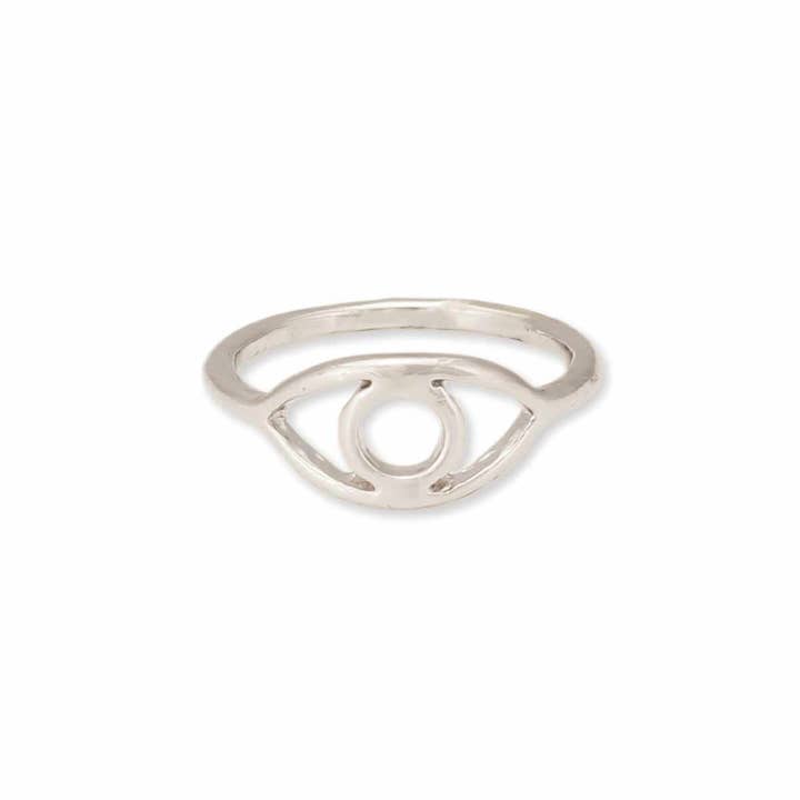 ZAD - Wholesale Band/stacked ring - Eye Outline Rings Tray1