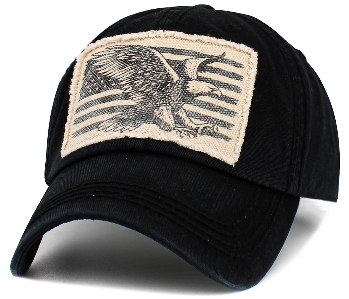 KBETHOS - Wholesale Baseball Cap - Men's - EAGLE FLAG VINTAGE BALLCAP1