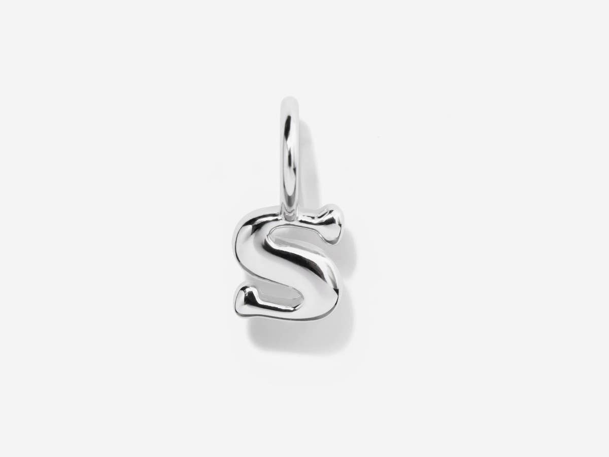 Little Sky Stone - Wholesale Individual Charm/Pendant - Lowercase Initial Letter Silver Charm18