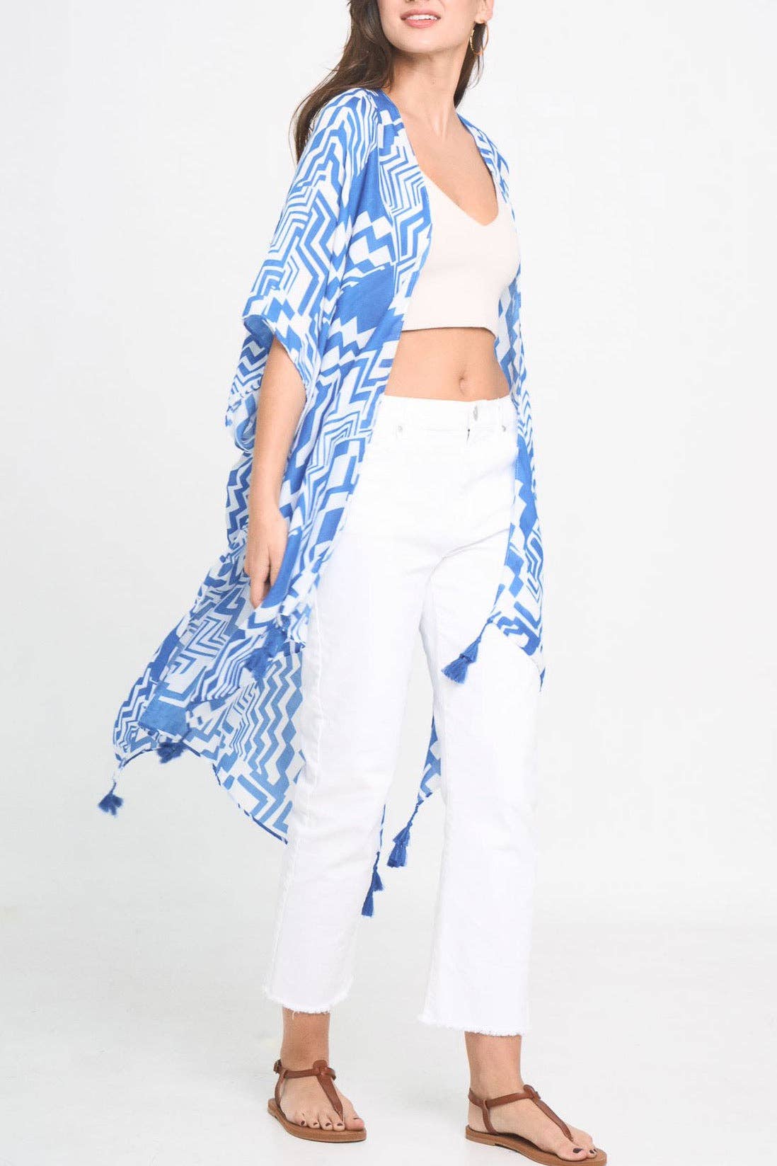 Ellison+Young - Vente Kimono – femme - Kimono d'art géométrique8