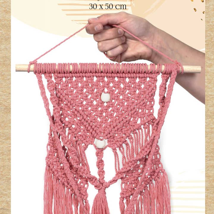 Graine Créative – wholesale Material för stickning/virkning – Macrame hängsats med trunnion, 300 x 500 mm1