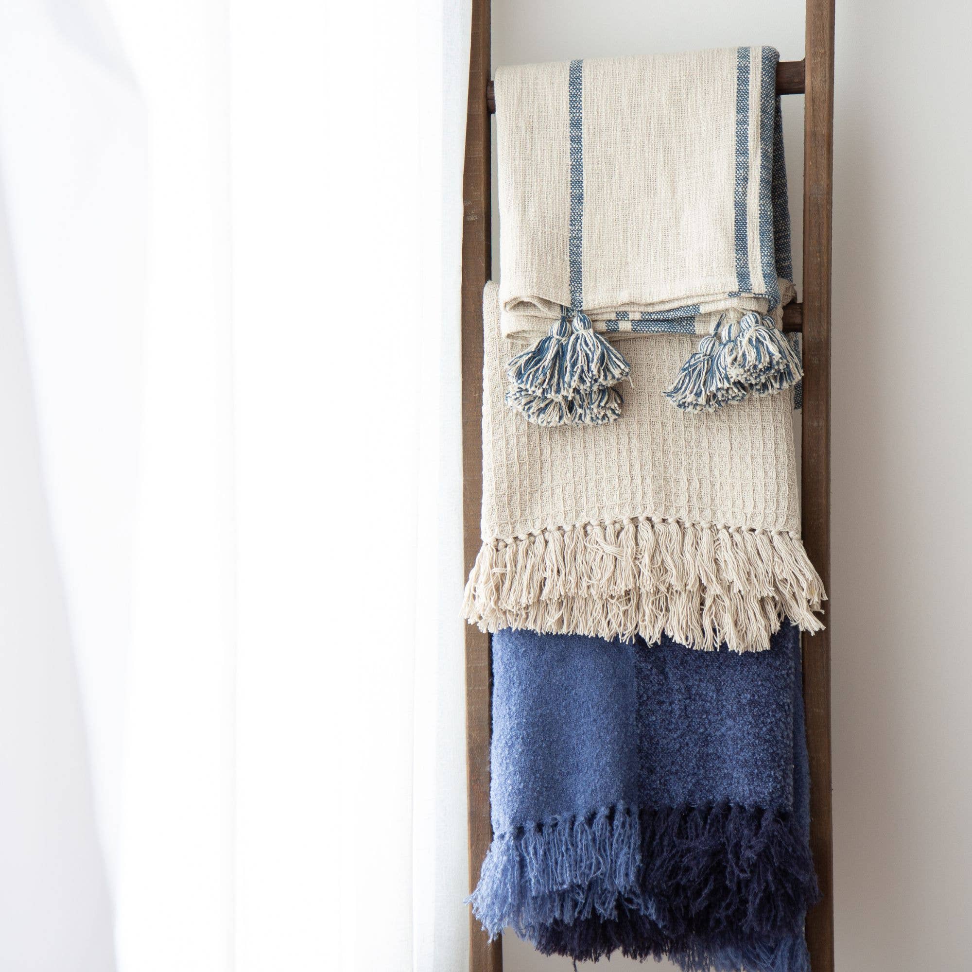 Tajik  Home  LLC - Wholesale Throw Blanket - Rebecca's Grainsack Throw – Classic Vintage-Style Blanket3