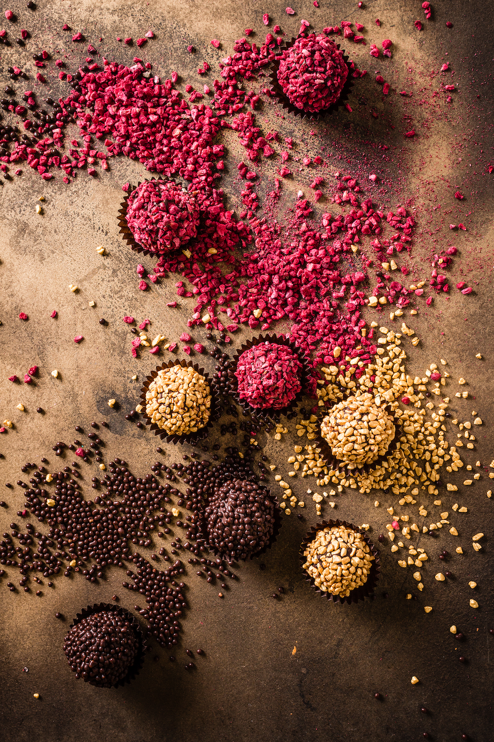 Al Mari Anni - Vendita all'ingrosso Confezioni di cioccolatini - Set di Tartufi Firma Al Mari Anni: Pistacchio, Lampone, Caramello3