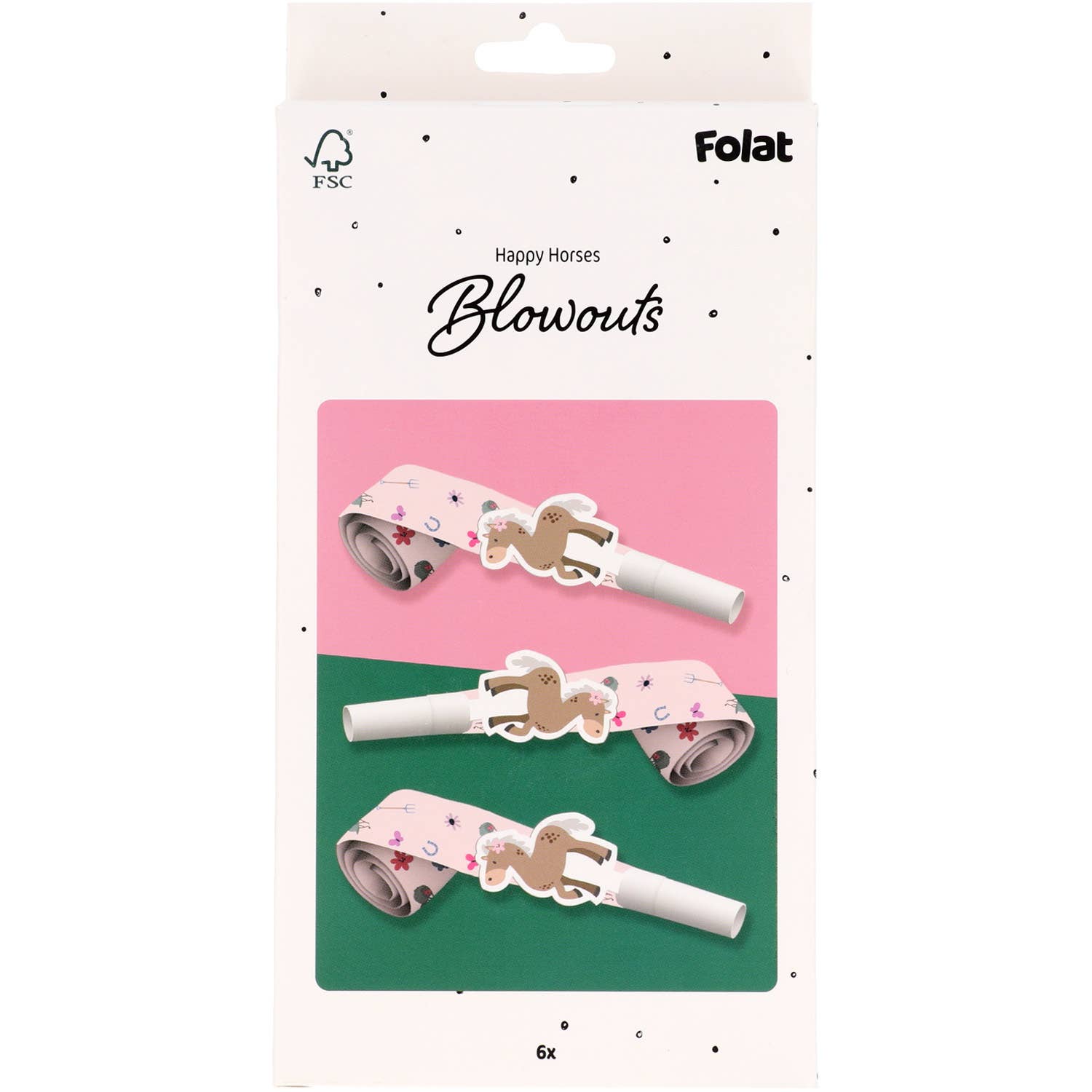 Folat BV - Wholesale Decal - Party Decorations - Blowouts - Happy Horse - 6 pieces3