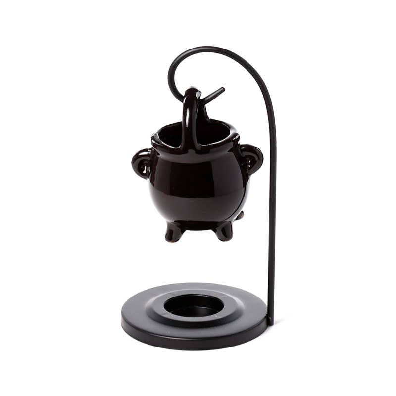 Puckator EU - Wholesale Oil Warmer - Black Cauldron Hanging Oil Burner with Stand1