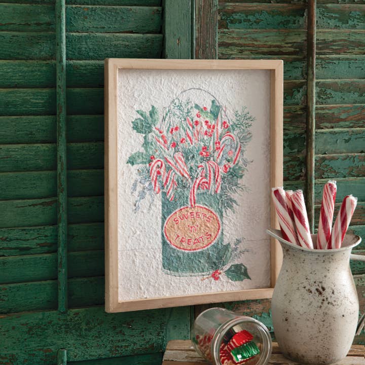CTW Home Collection - Wholesale Art Print - Sweets N' Treats Holiday Framed Art