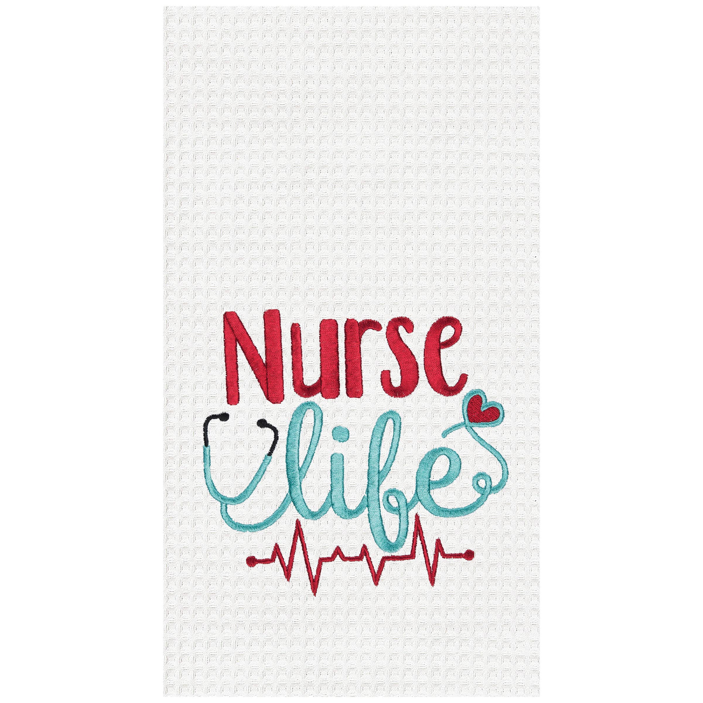 C&F Home - Wholesale Tea Towel - Nurse Life Kitchen Towel0