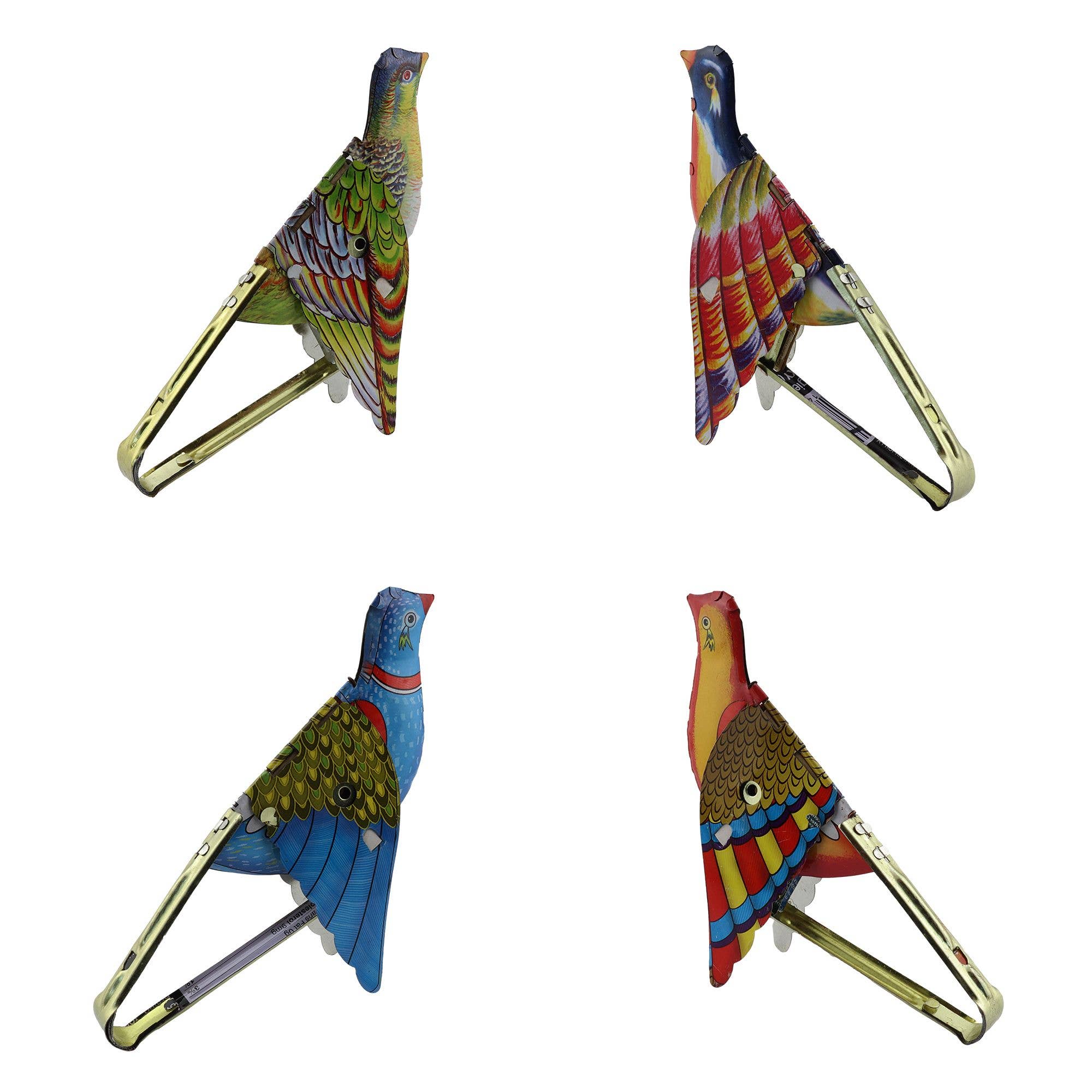 Tribal Trade GmbH - Wholesale Decorative Figurine - 7-piece set of tin toy birds whistling sparrow tin bird5