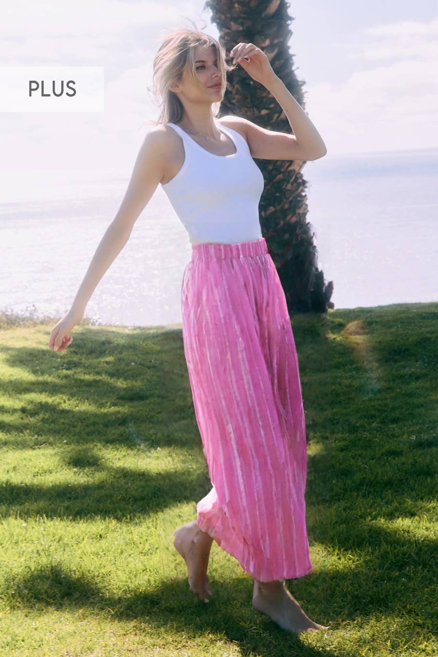 Oddi - Wholesale Pants - Women's - Plus Striped Relaxed Pants2