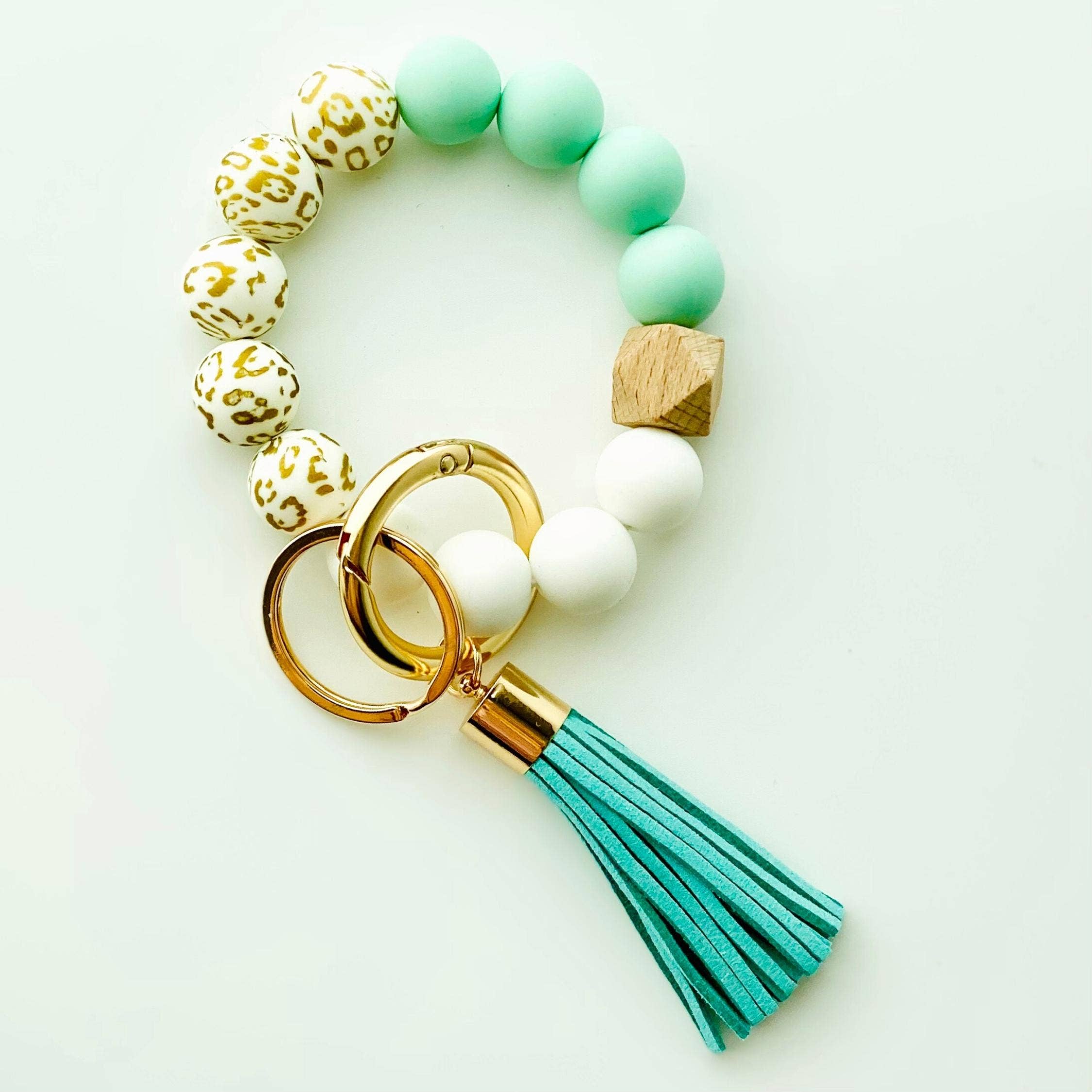 Tiny Gift Society – Großhandel Schlüsselanhänger-Armbänder – Armband-Schlüsselanhänger | Silikon Handgelenkschlaufe mit Perlenarmband9