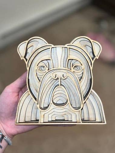 Perro Mandela grabado para venta al por mayor de Zkade