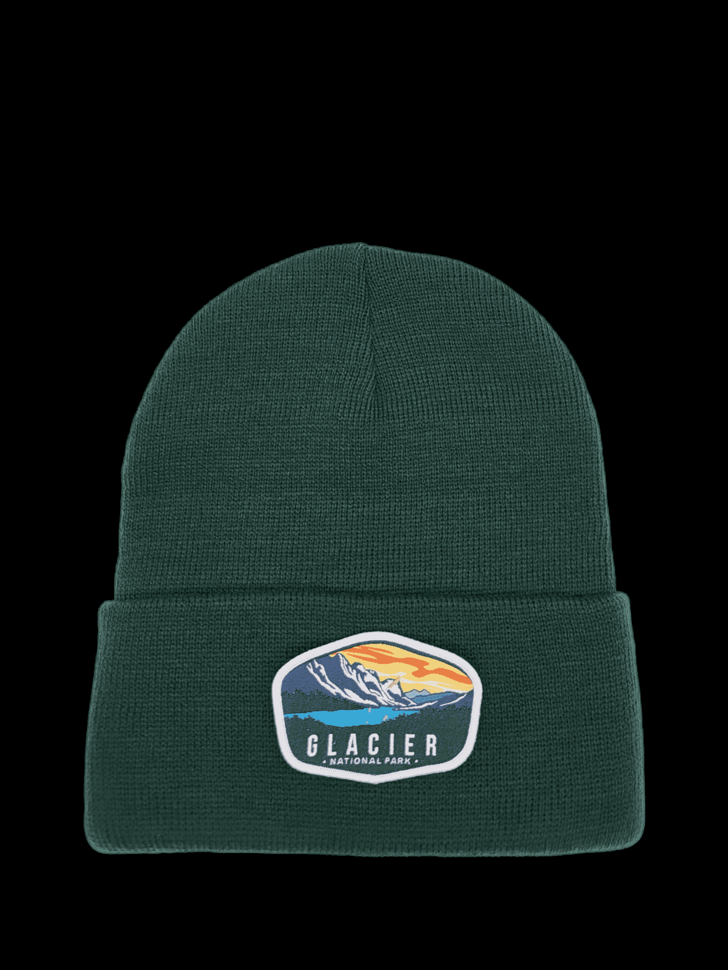 PNW Apparel – wholesale Beanie – Unisex – Glacier National Park Beanie – Mountain Sunrise Patch7