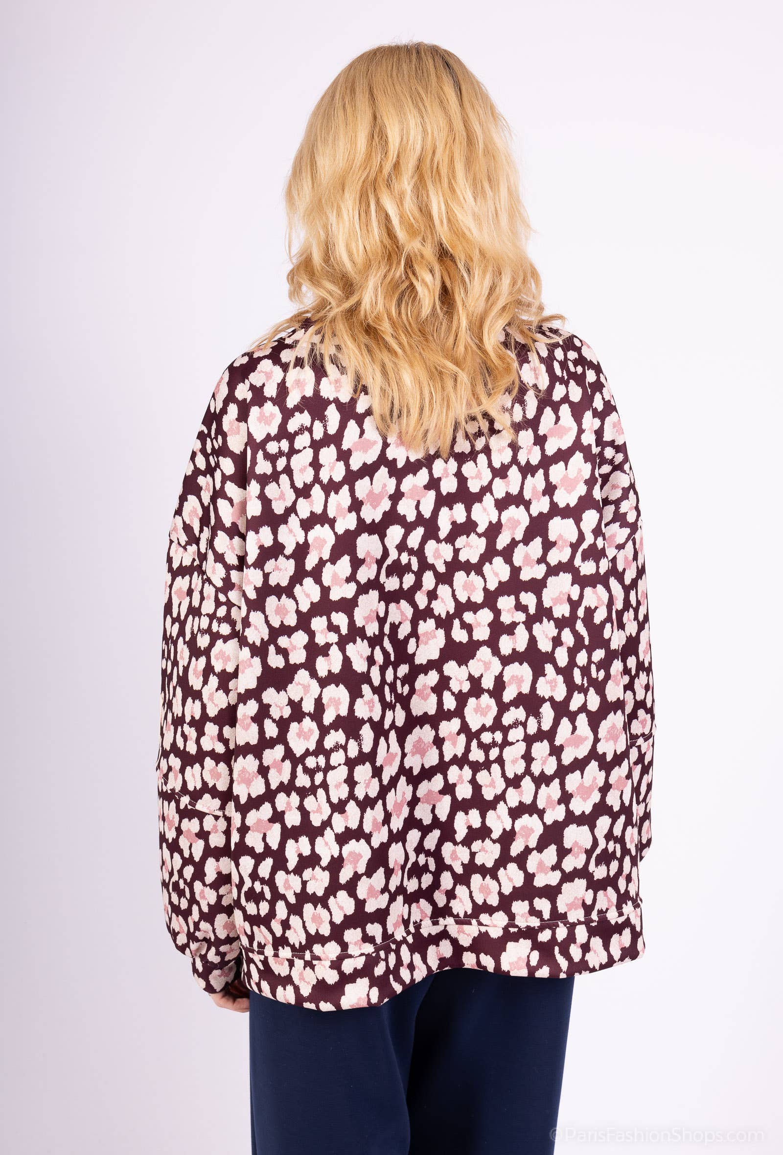 L'Emotion - Wholesale Sweatshirt - Women's - Large Stretch Sweatshirt Round Neck Comfort Floral Pattern3