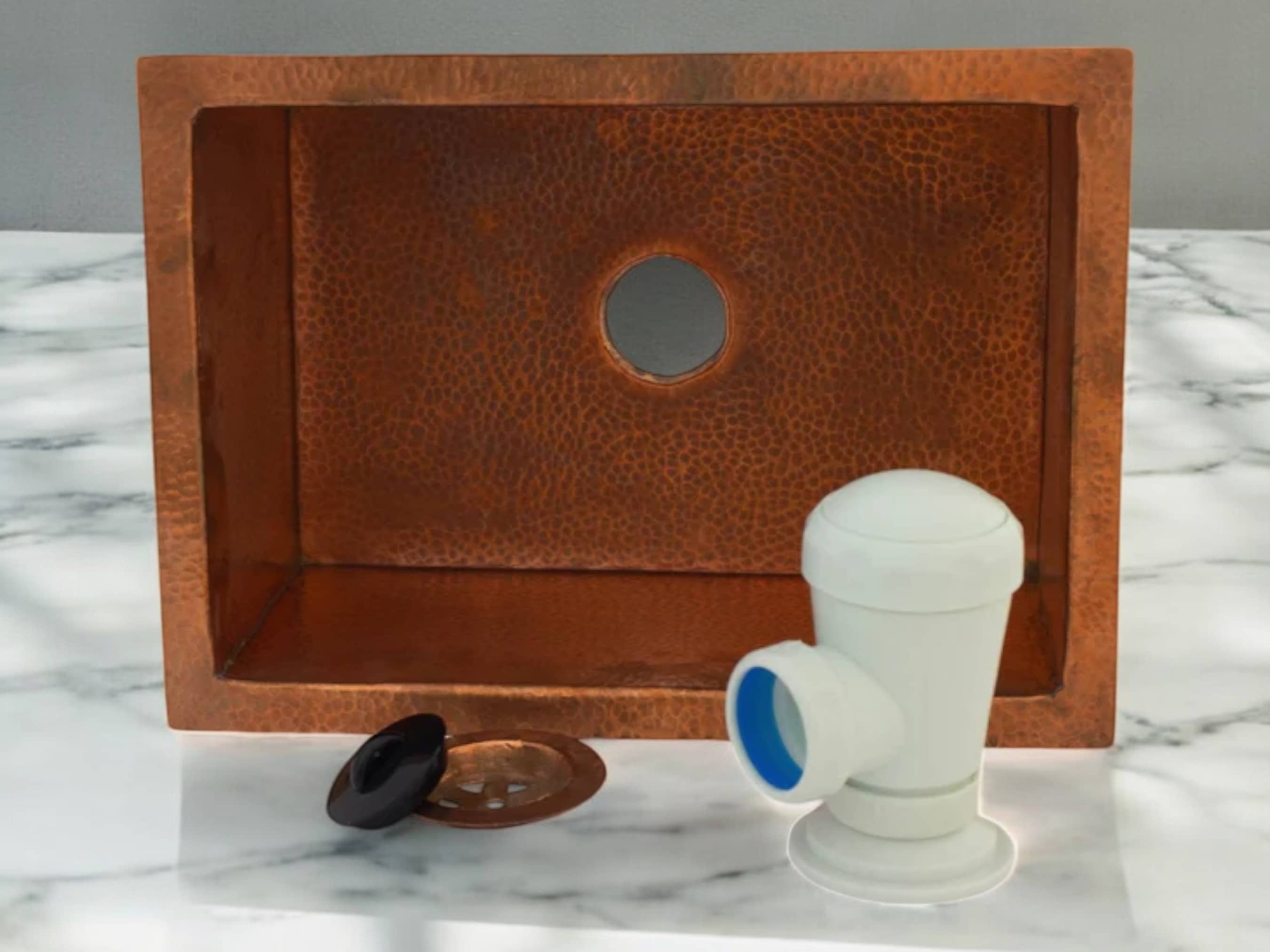 Moroccantastics - Wholesale Sink Strainer/Stopper - Undermount Hammered Copper Kitchen Sink1