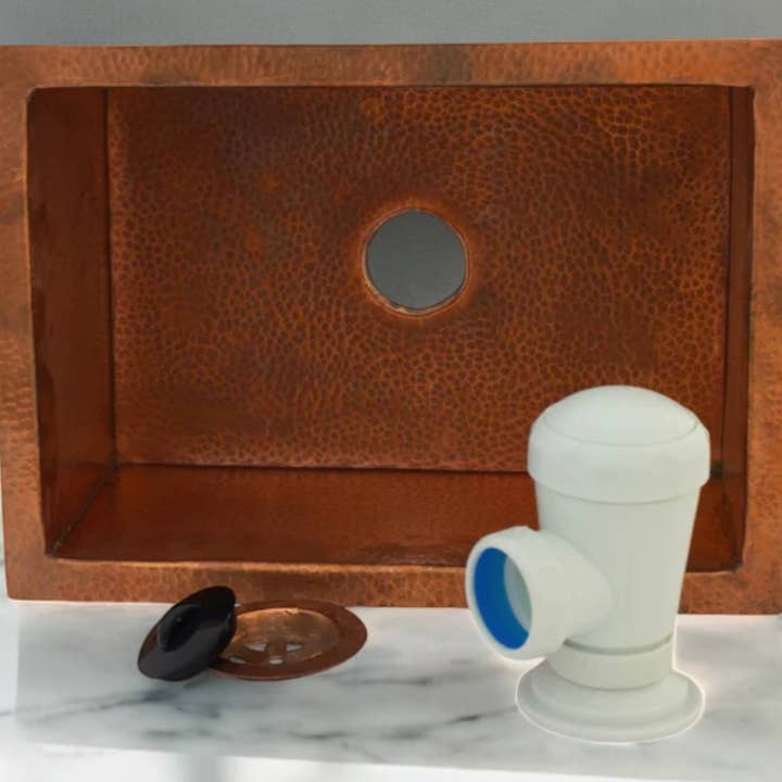 Moroccantastics - Wholesale Sink Strainer/Stopper - Undermount Hammered Copper Kitchen Sink1