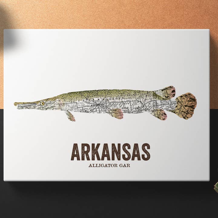 Wooden Pencil Company - Wholesale Art Print - Arkansas State Fish - Alligator Gar