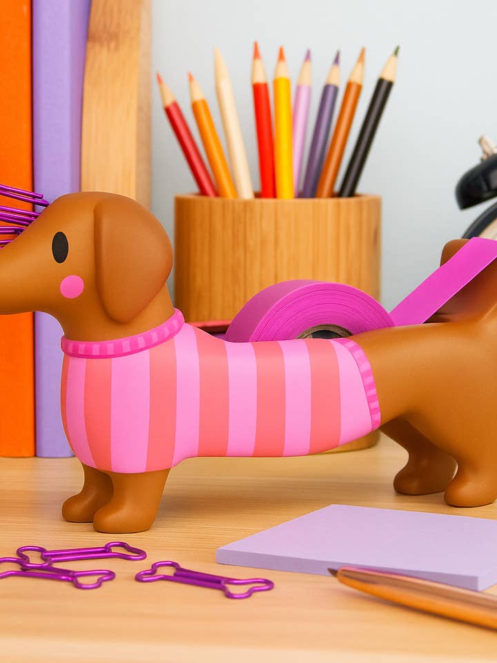 Weiner Dog Tape Dispenser for wholesale by NPW