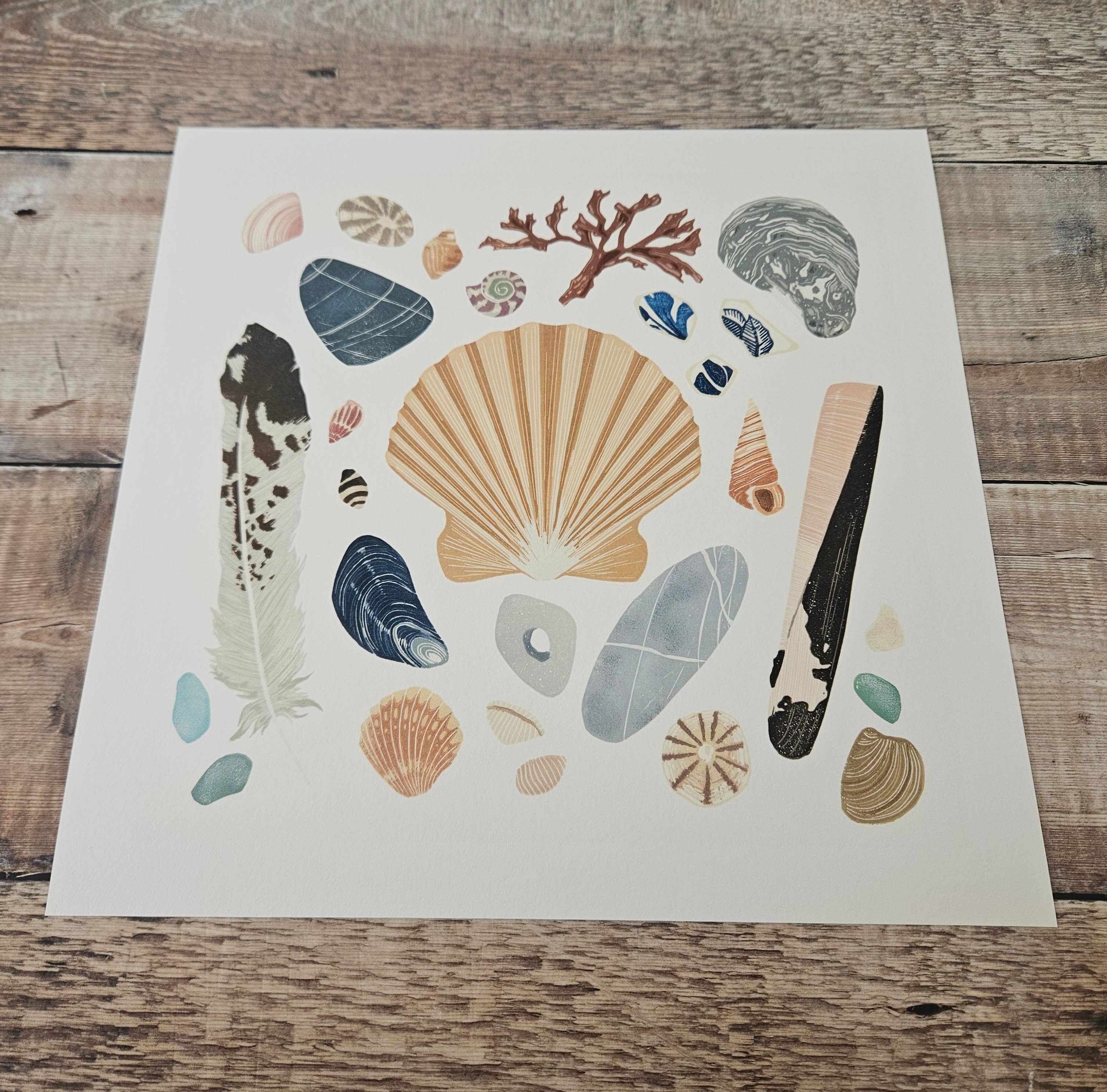 Flotsam Prints - Wholesale Art Print - Beachcombing - Archival Quality Giclée Print 1