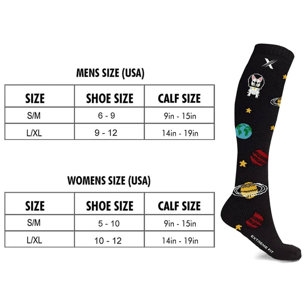 The American Gift Company (TAGCO) - Wholesale Socks - Unisex - DOGS IN SPACE NOVELTY SOCKS2