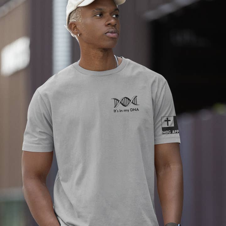 Never Lose Hope Designs - Venta al por mayor Camiseta serigrafiada - Hombre - Camiseta con estampado cristiano It's In My DNA1