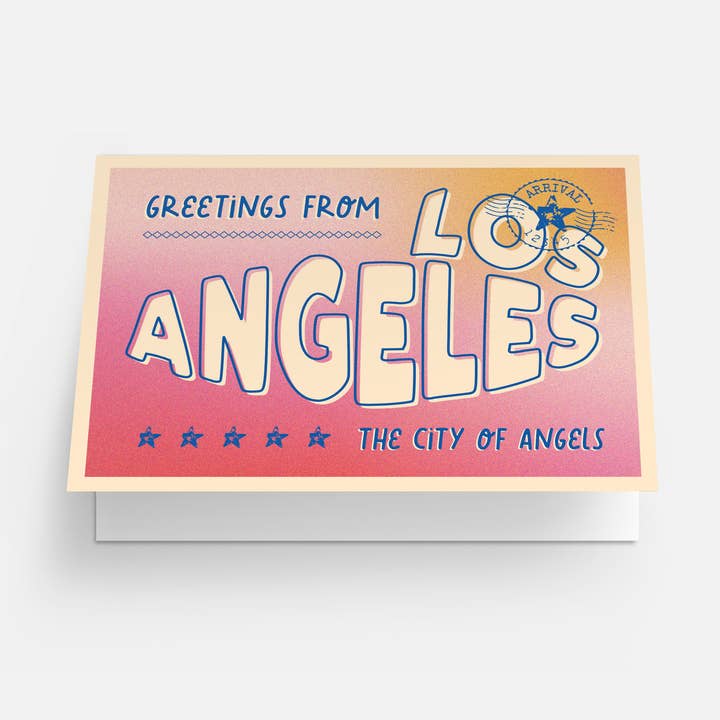 Kaart Blanche - Wholesale Everyday Greeting Card - Greetings from LA greeting card1