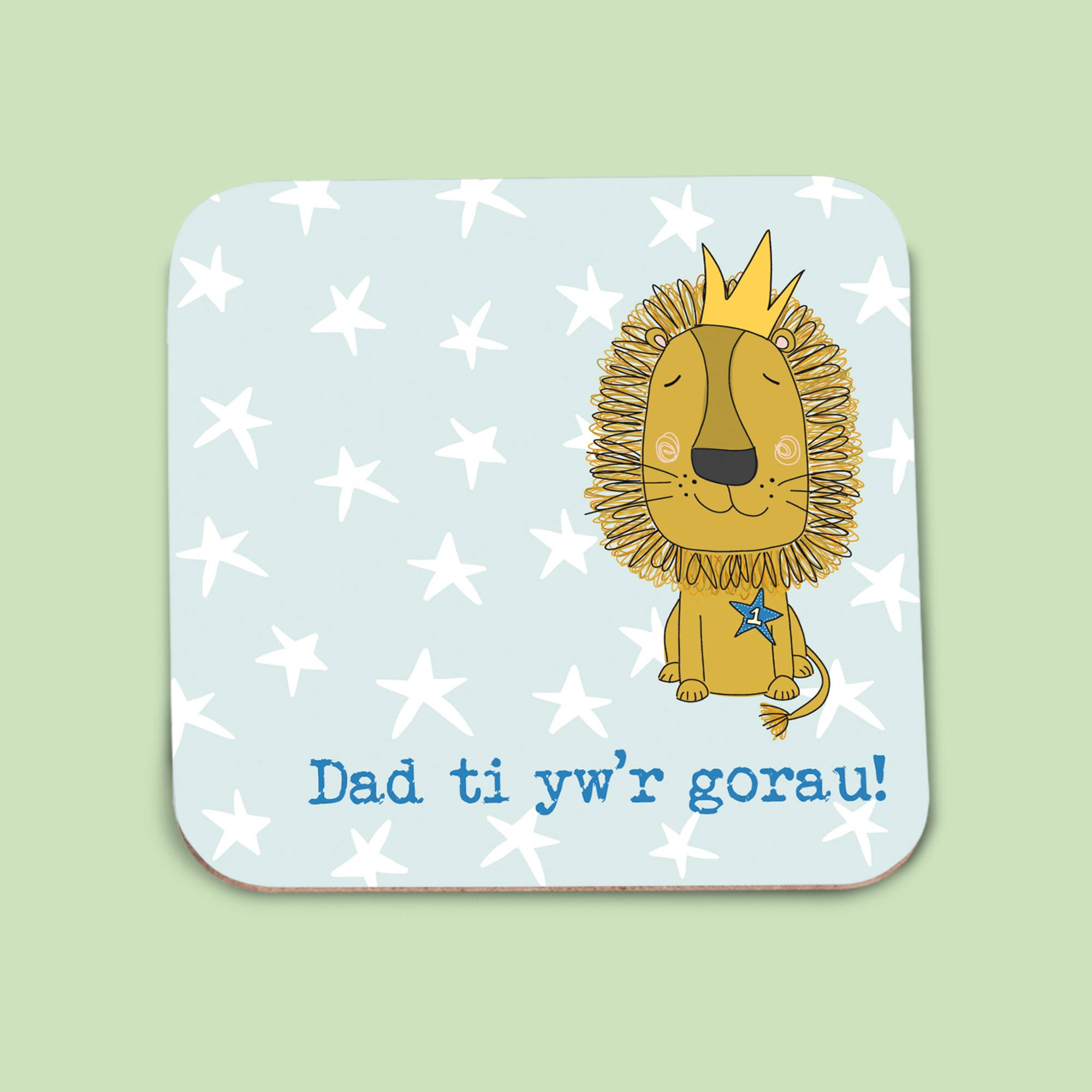 Dandelion Stationery – wholesale Coasters – Welsh Coaster - Dad Ti Yw'r Gorau! / Dad You're The Best0